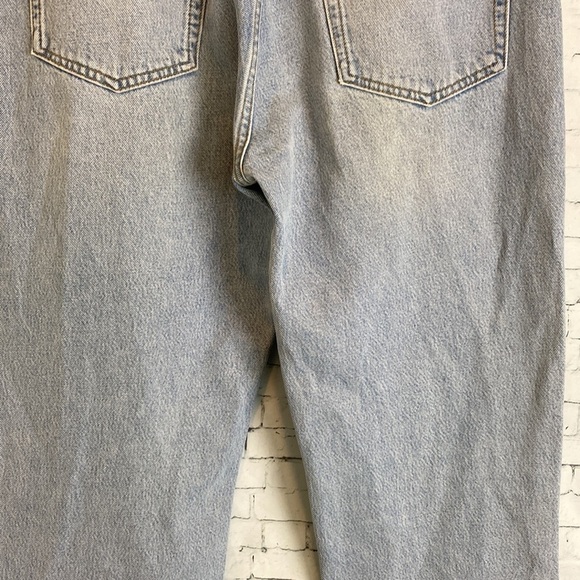 Reformation Baggy Jeans Light Wash Tahoe Rigid Denim Button Fly 10157 Jeans 31 - Picture 14 of 16